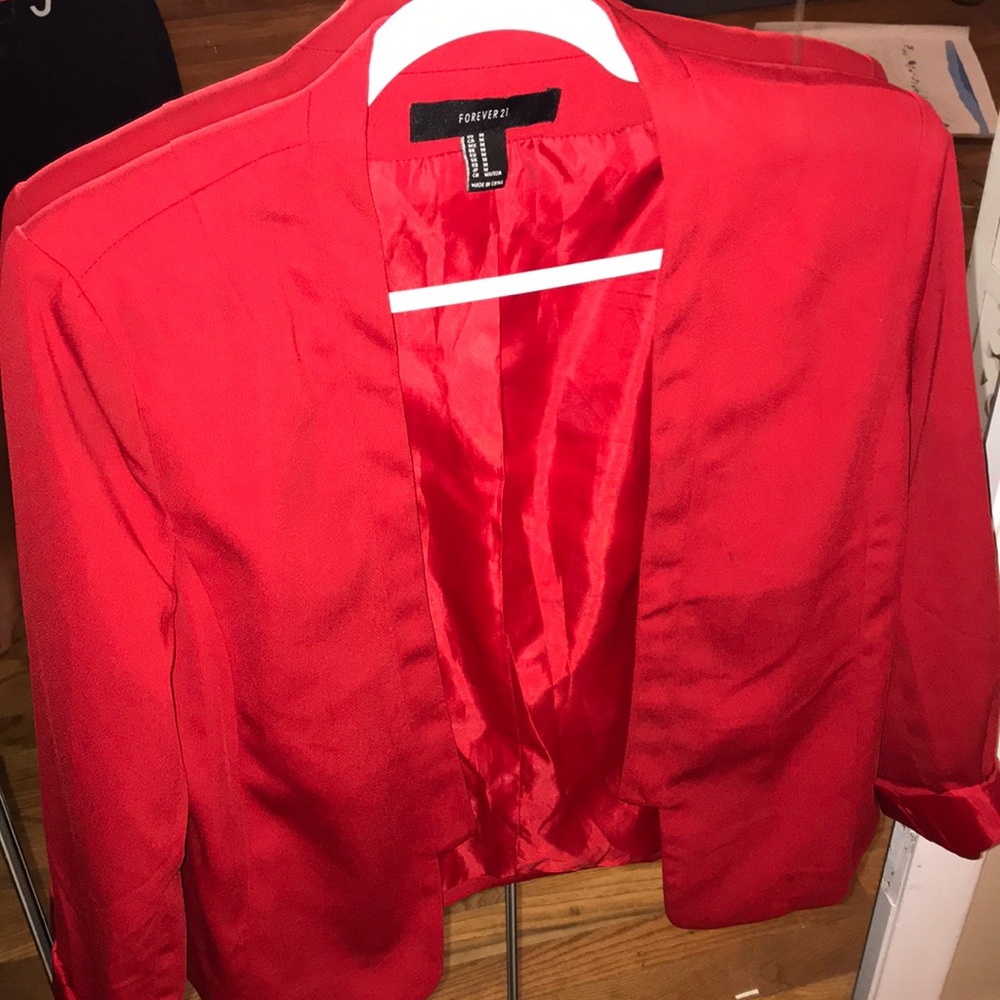 Red blazer
